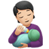 🧑🏻‍🍼 person feeding baby: light skin tone display on Apple